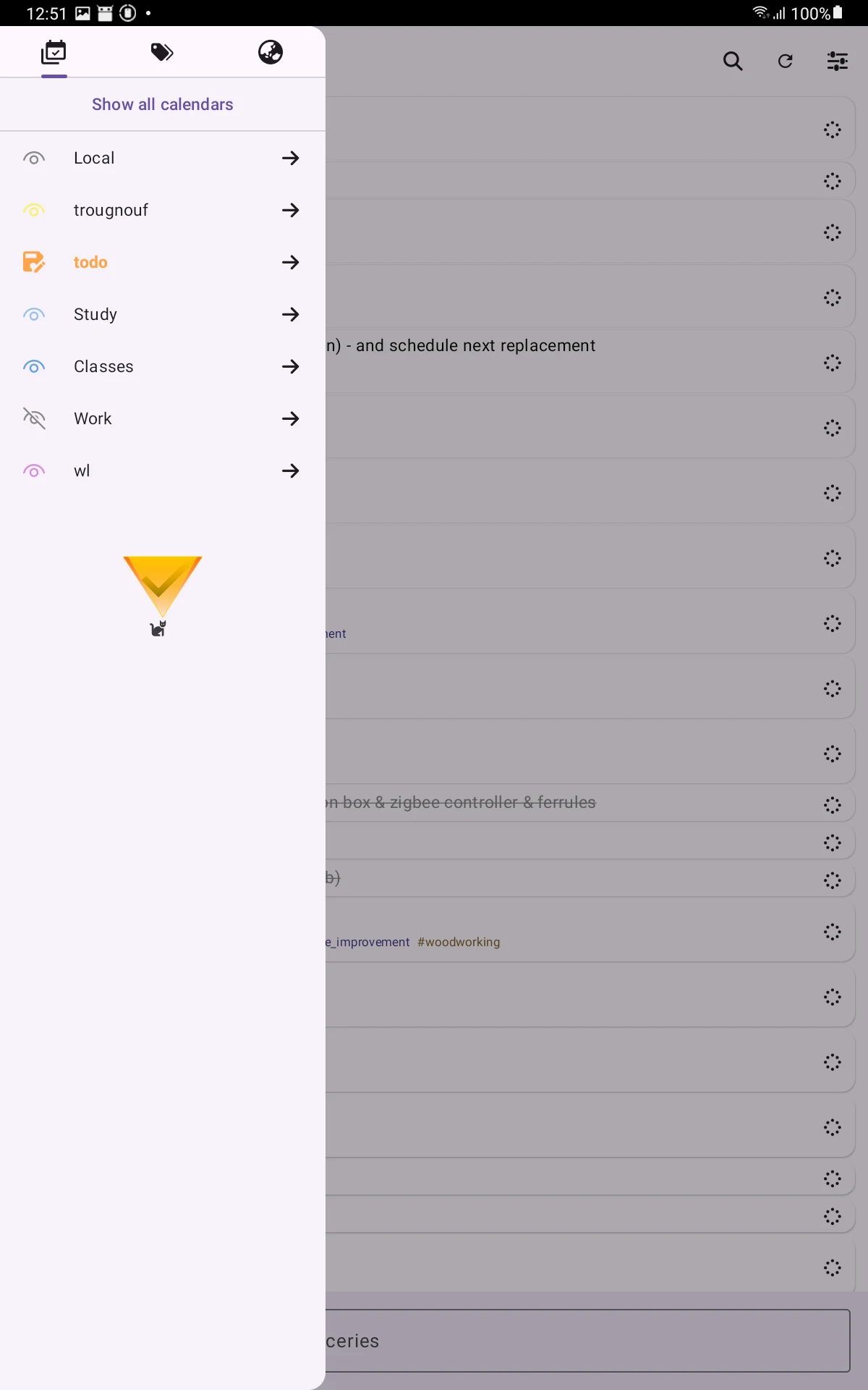 Cfait: Todo & Task Manager screenshot