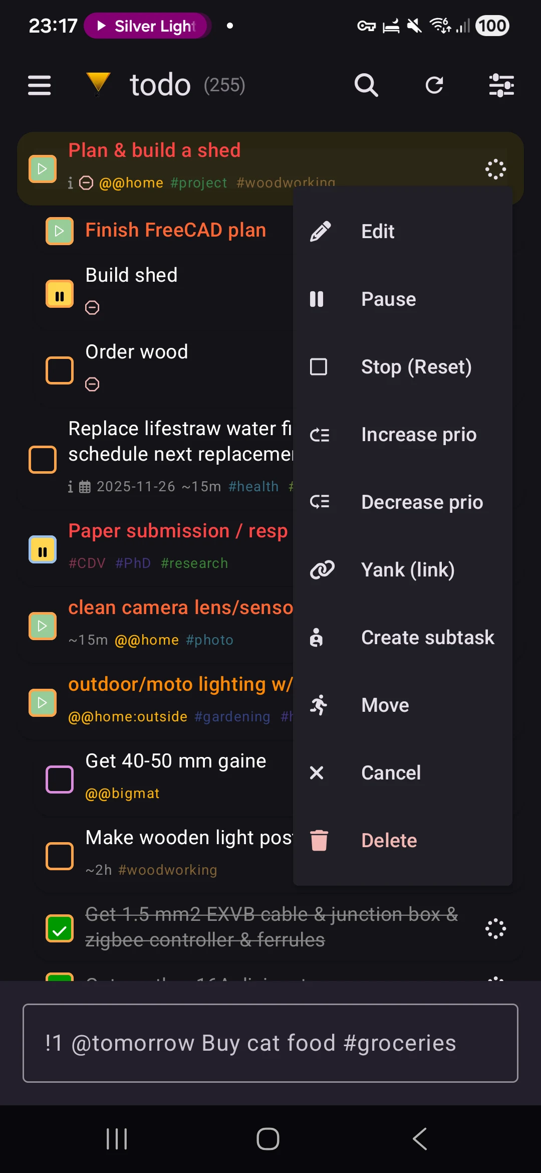 Cfait: Todo & Task Manager screenshot